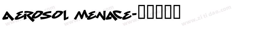 aerosol menace字体转换